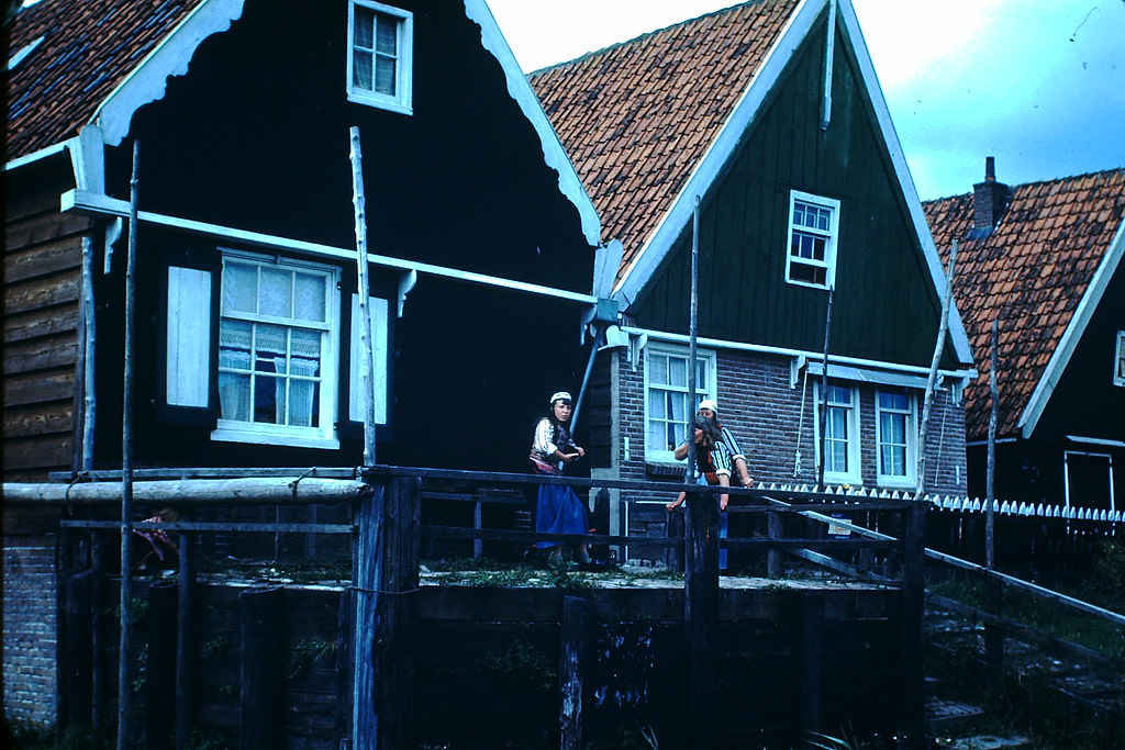 Isle of Marken Houses, the Netherlands, 1940s.