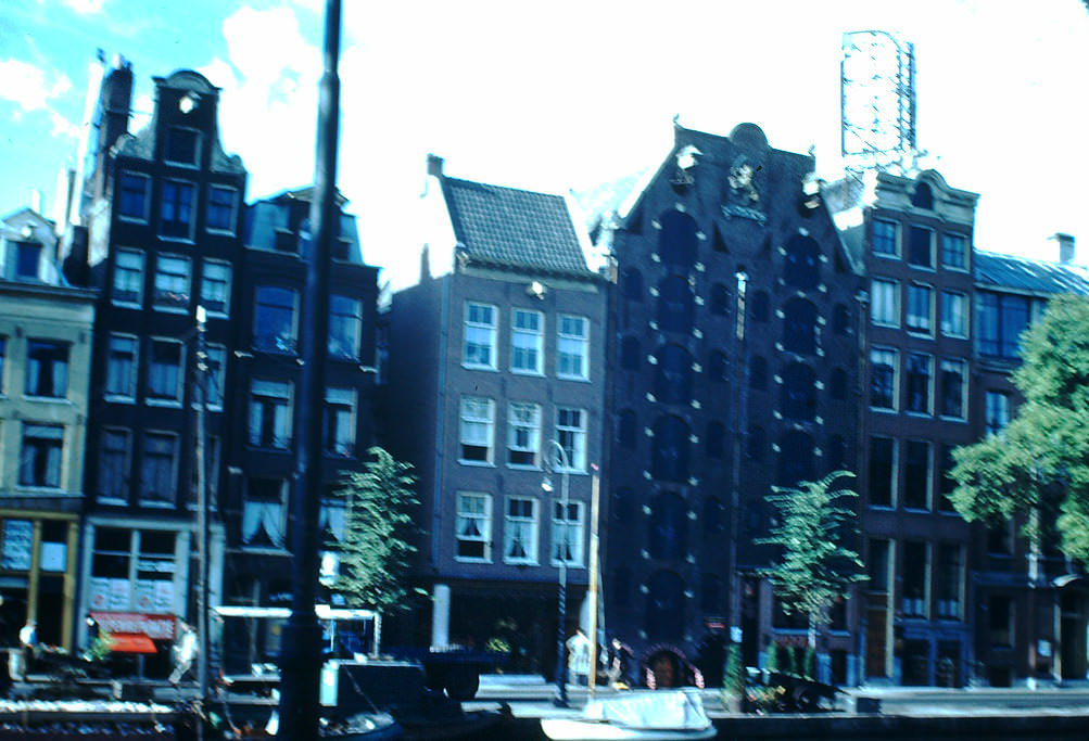 Canal Warehouses in Amsterdam, the Netherlands, 1940s.