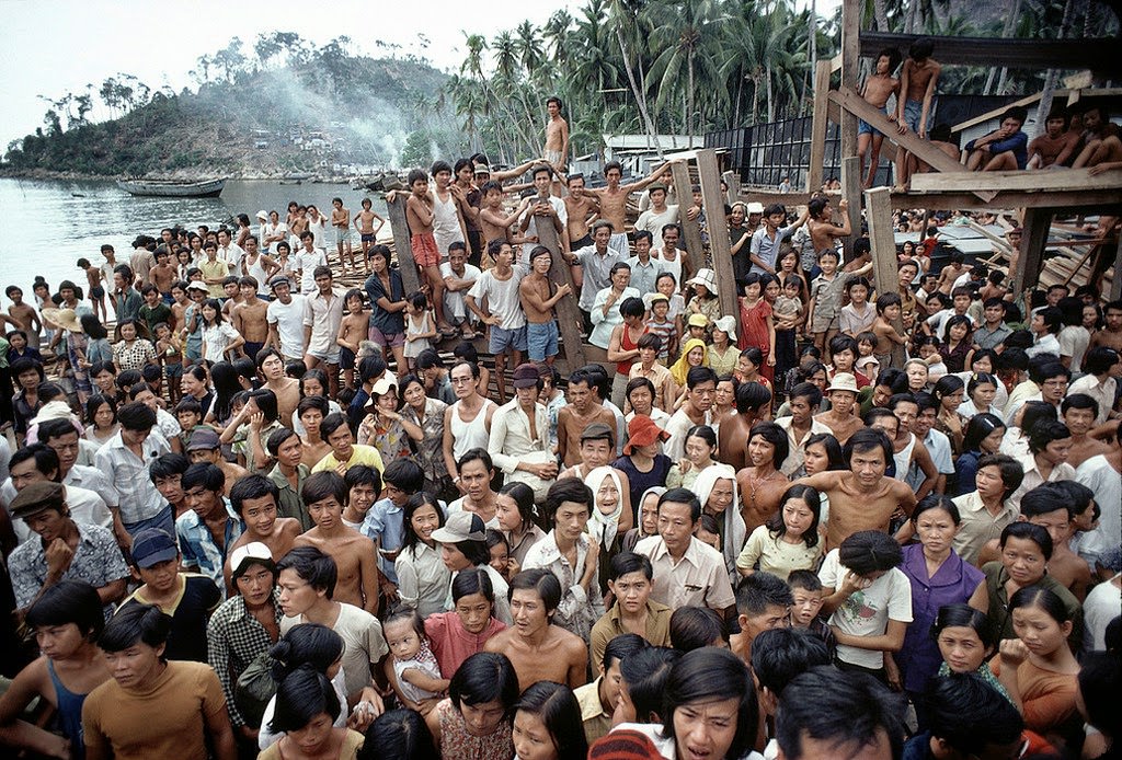 The fall of Saigon to Communist North Vietnam April 30th