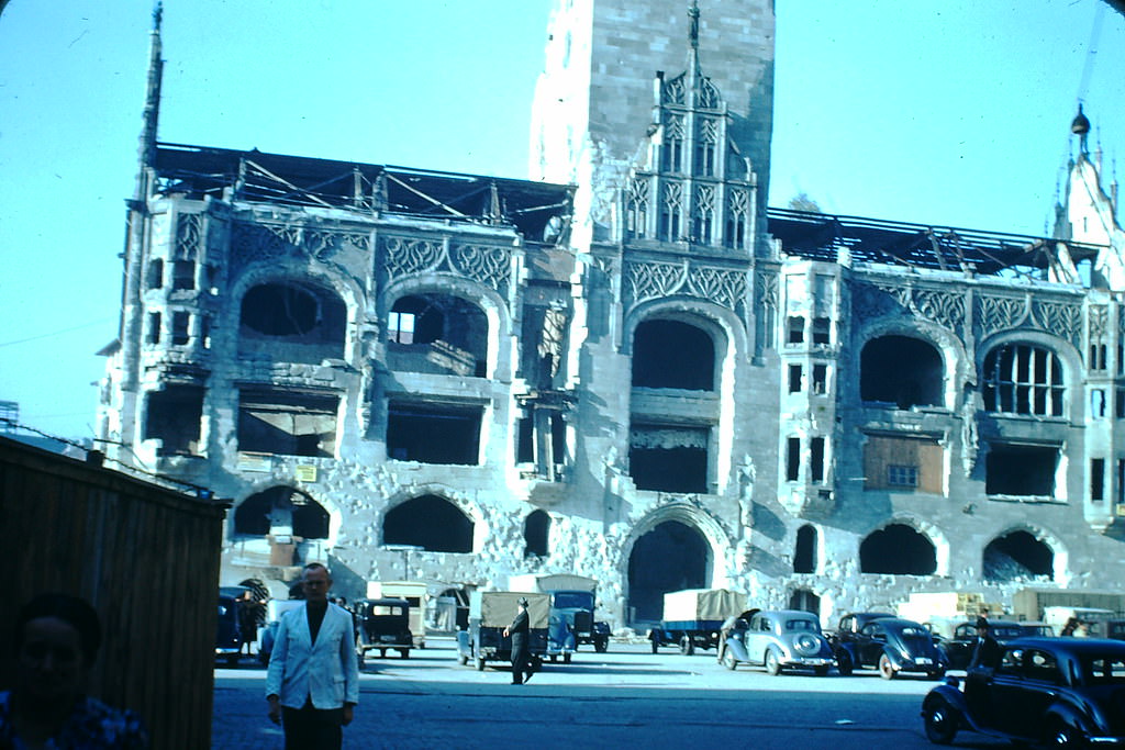 City Hall Stuttgart, Germany, 1949.