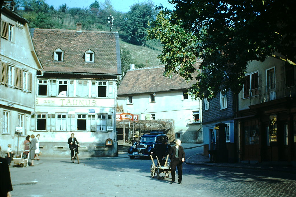 Village in Nassau AMT, Eppstein, Germany, 1949.