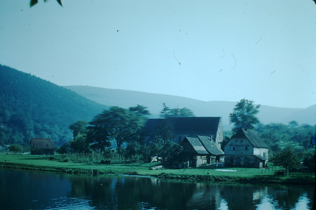 Along the Neckar River, Germany, 1994.