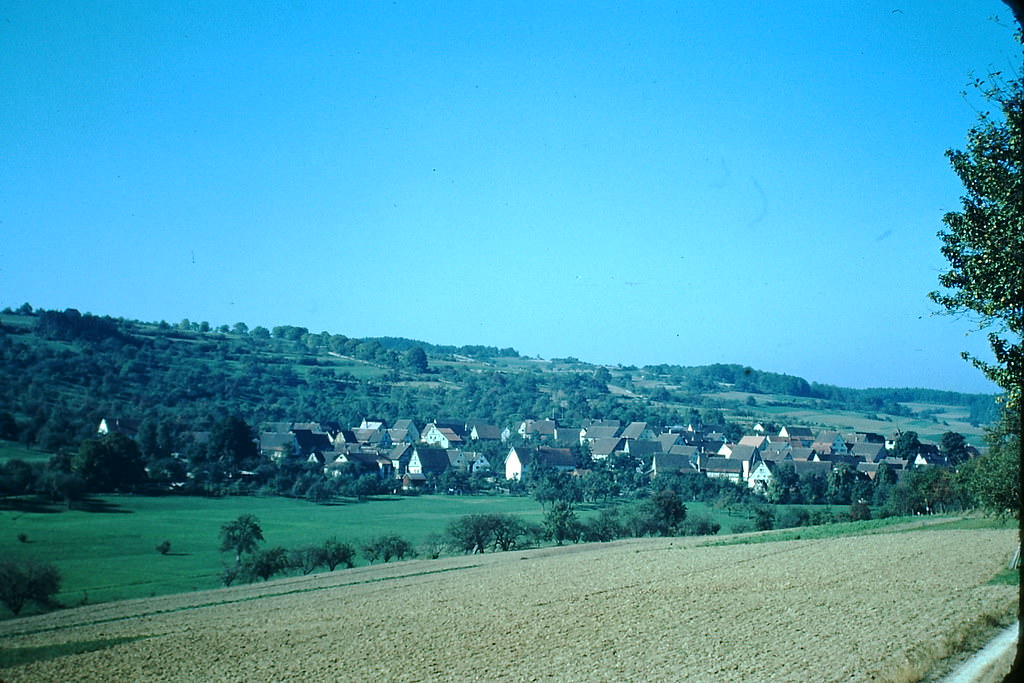 Village in Black Forest, Ostelsheim, Germany, 1949.