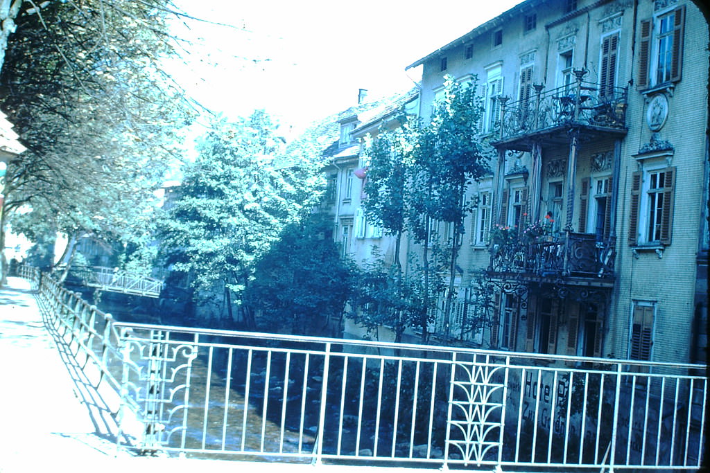 Wildbad on Enz River, Germany, 1949.