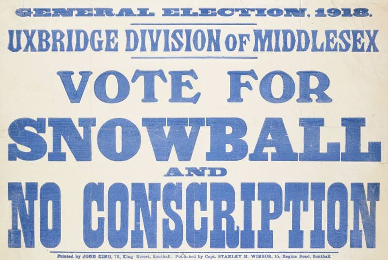 Vote for Snowball and No Conscription