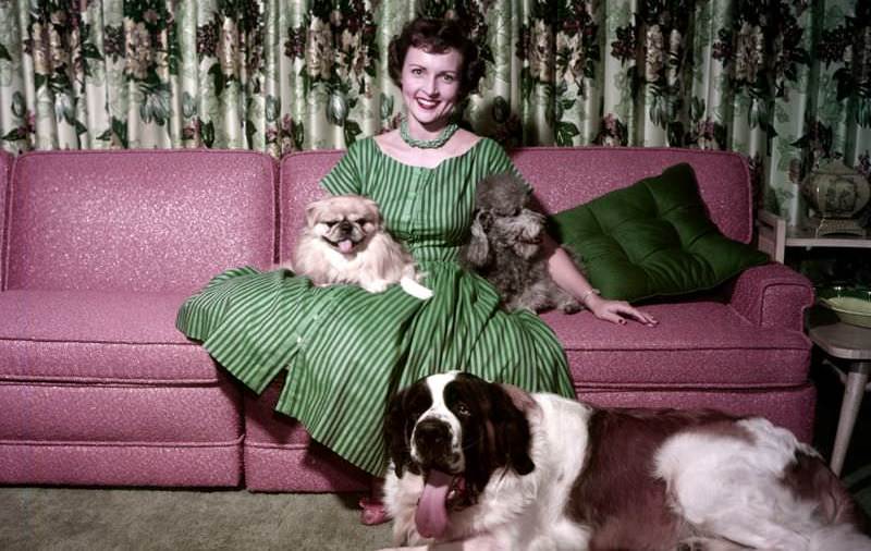 Betty White with her pets