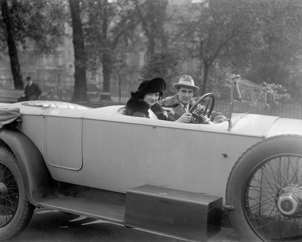 Alice Terry with her husband Rex Ingram in London, 1923.