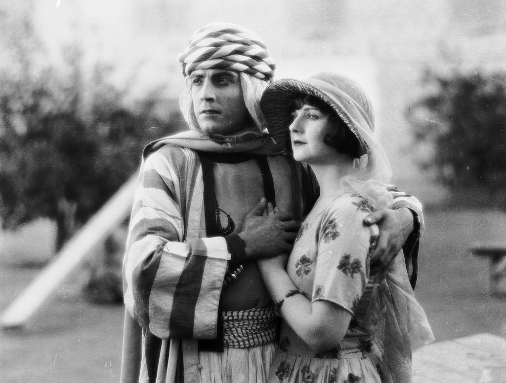Alice Terry with Ramon Novarro in the movie 'The Arab', 1924.