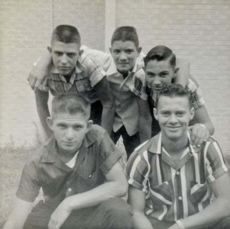 Group of teenage boys