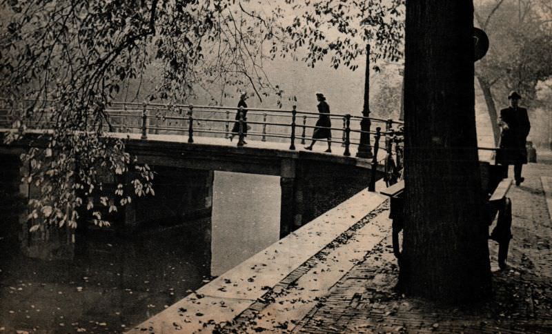 Amsterdam in autumn, 1930s