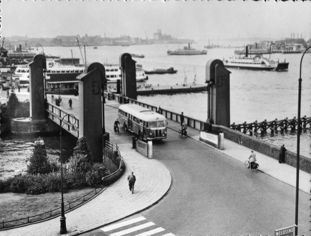 Lift bridge, Amsterdam, 1958