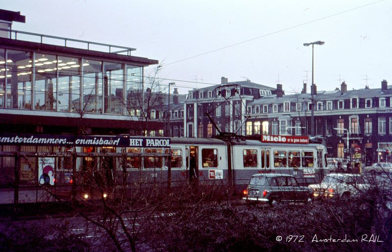 A moody Autumn afternoon, Frederiksplein, Amsterdam, November 1972