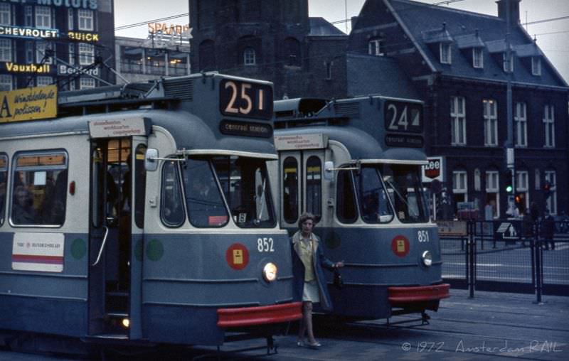 Muntplein, Amsterdam, October 1972