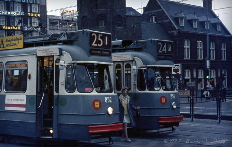 Muntplein, Amsterdam, October 1972