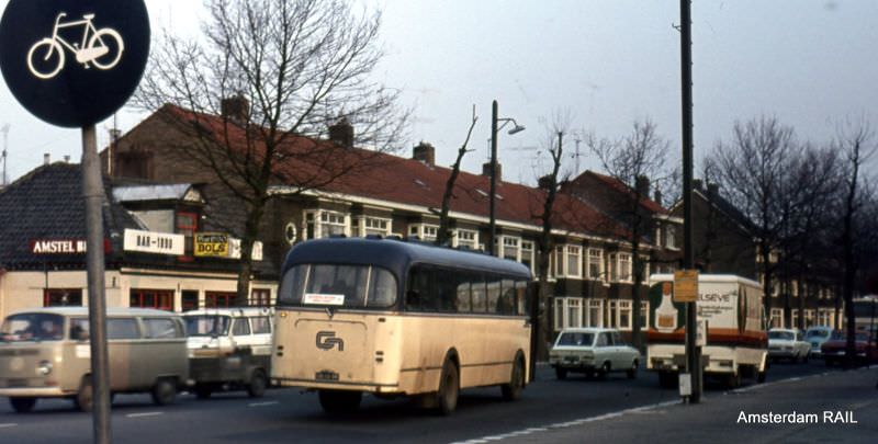 Amstelveenseweg, Amsterdam, November 1973
