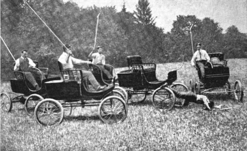 The Dedham Polo Club first used Mobile Runabouts for their exhibition game in 1902.