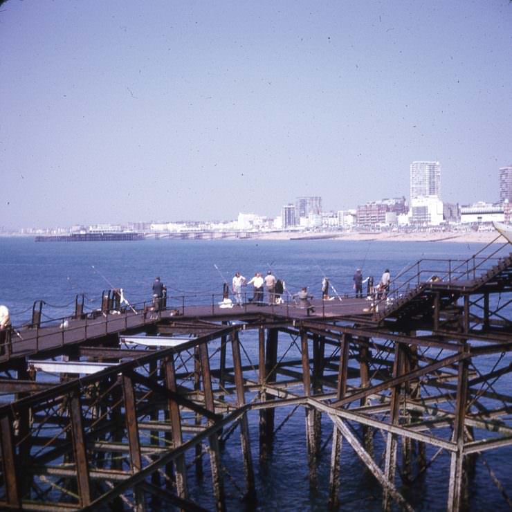 Brighton Pier in 1973, family snapshot