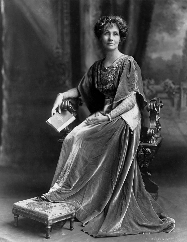 Emmeline Pankhurst when she was young.