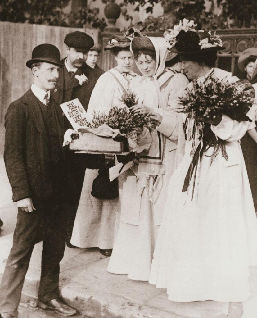 Christabel Pankhurst And Emmeline Pethick, 1908.