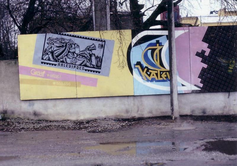 Kalev, advertising in Tallinn, 1991