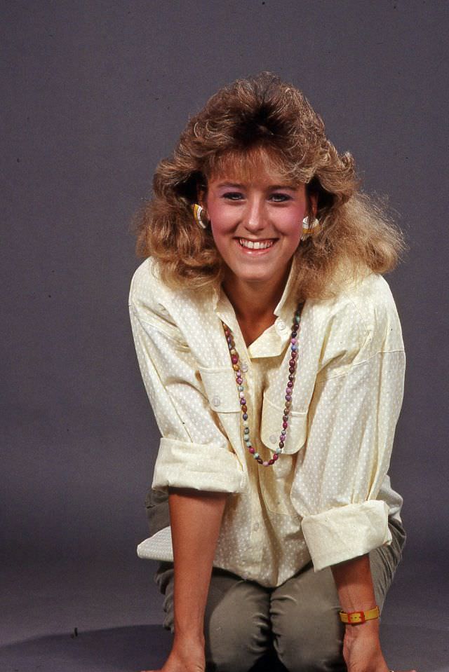 Stunning Photos of a Girl Posing in a Studio, 1987