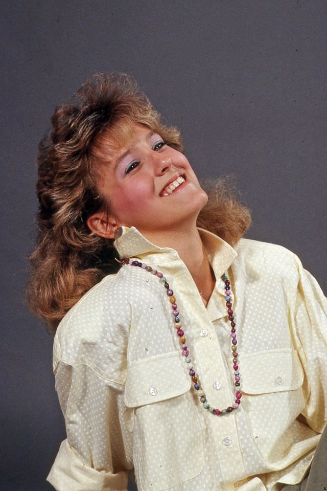 Stunning Photos of a Girl Posing in a Studio, 1987