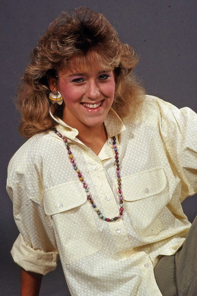 Stunning Photos of a Girl Posing in a Studio, 1987