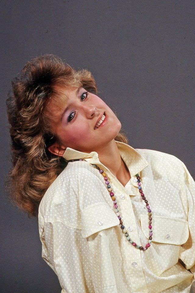 Stunning Photos of a Girl Posing in a Studio, 1987