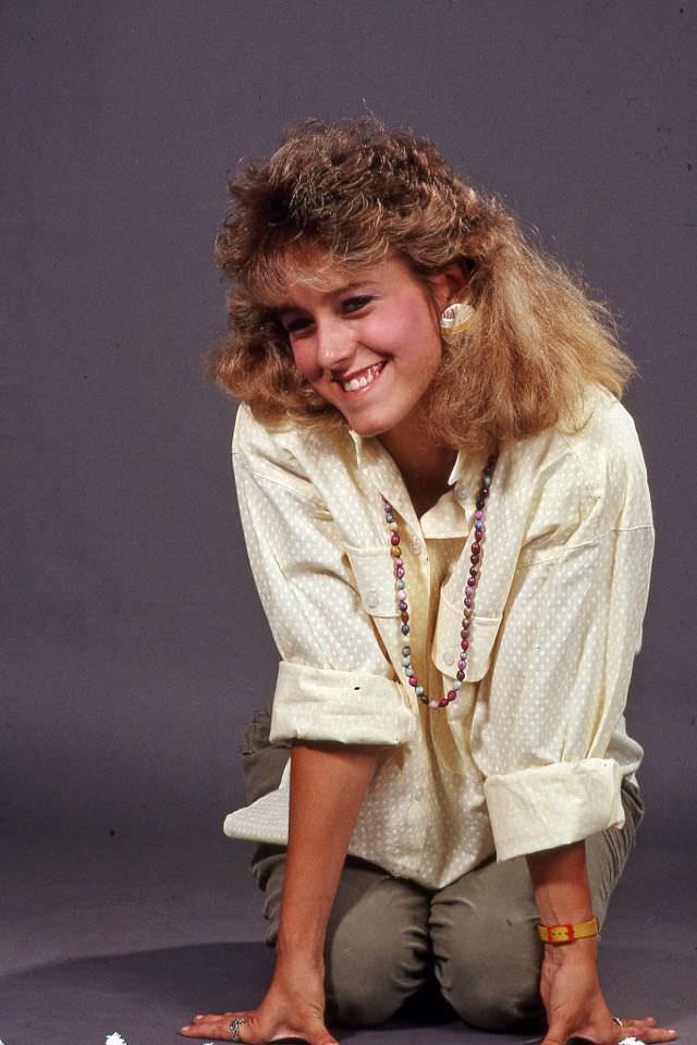 Stunning Photos of a Girl Posing in a Studio, 1987