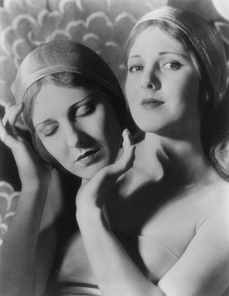 Jean Arthur Holding a Mask, 1930.