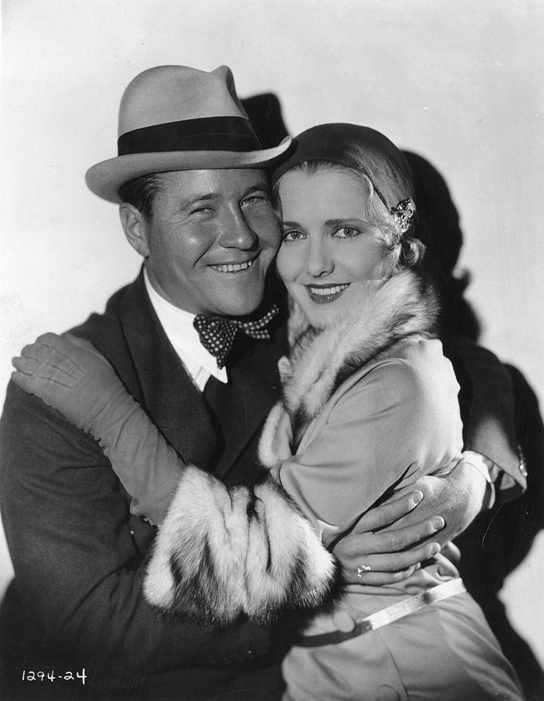 Jean Arthur with Jack Oakie in the movie 'Gang Buster', 1931.