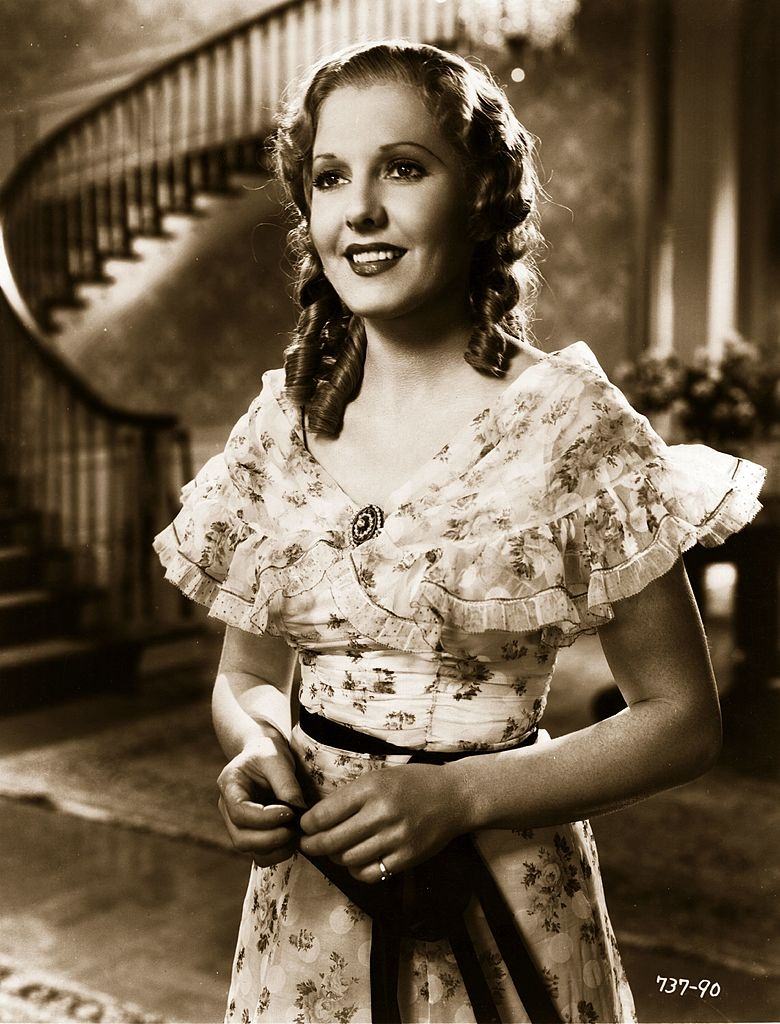 Jean Arthur plays Emma in a scene from 'Diamond Jim', 1935.