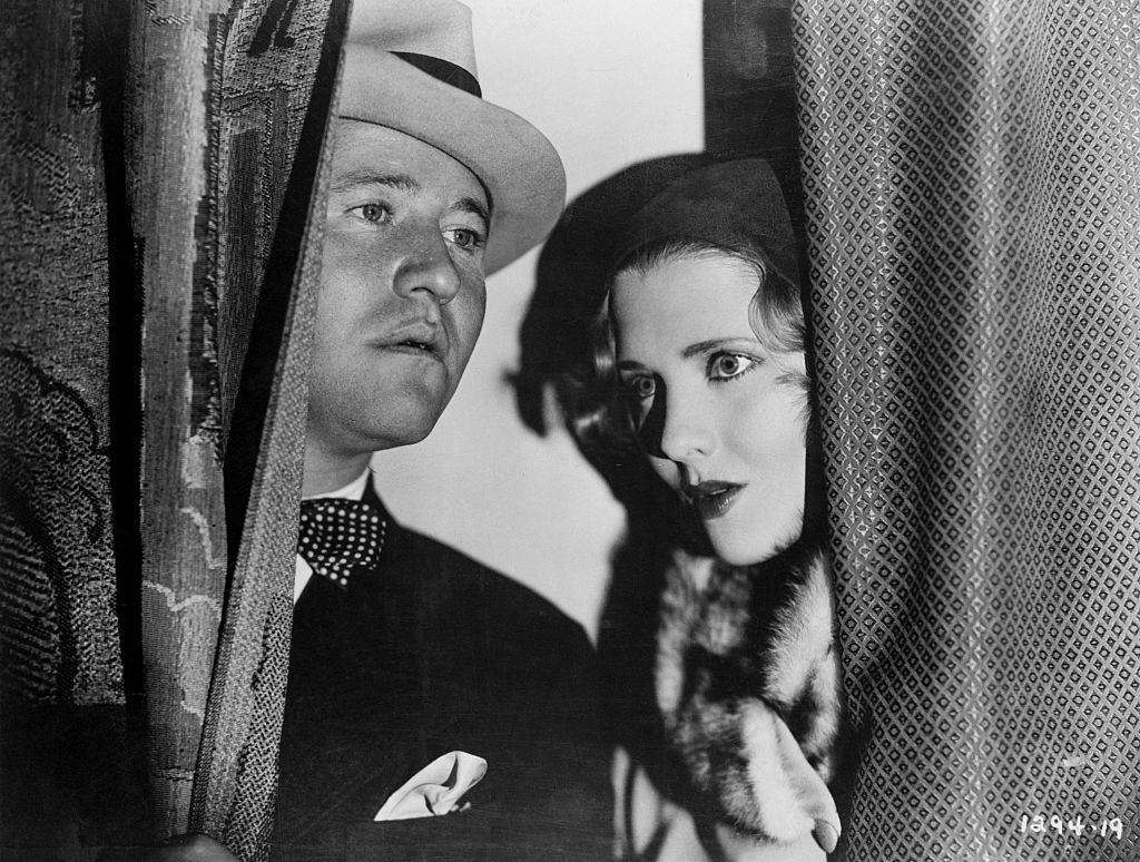 Jean Arthur with Jack Oakie in the movie 'The Gang Buster', 1931.