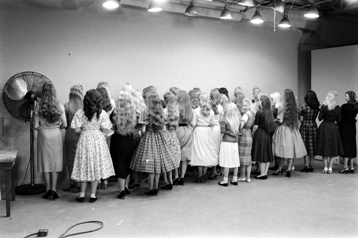 Baldy and the Long Hairs: Vintage Photos from the 1950s Casting Call for a Long-Haired Model