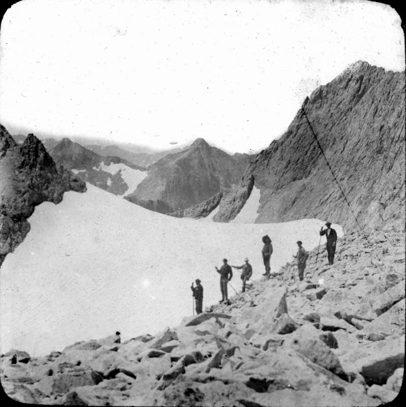 South Crabioules glacier, Luchon, 1890s