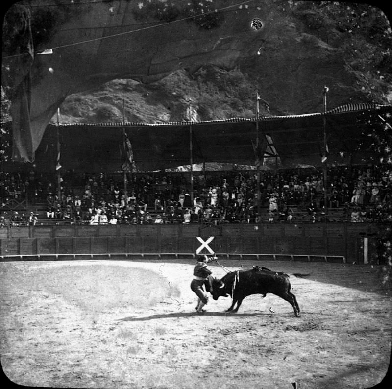 Running of the bulls- Mazzantini, Luchon, July 3, 1899