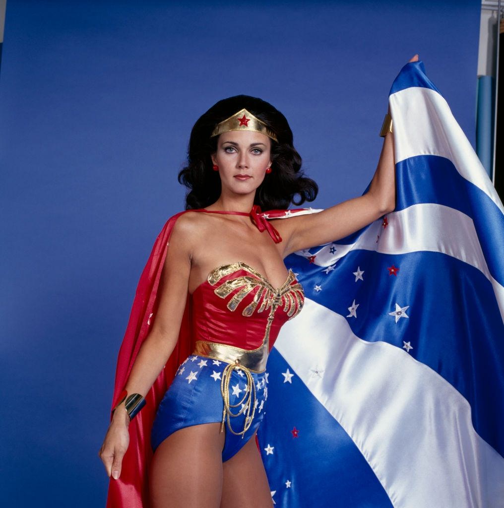 Lynda Carter as Wonder Woman in The New Adventures of Wonder Woman', 1977.