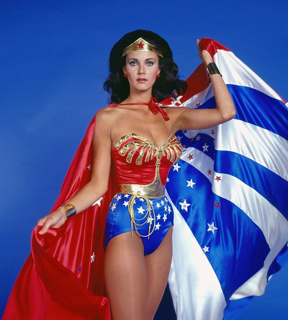 Lynda Carter stars in the CBS television series 'Wonder Woman', 1987.