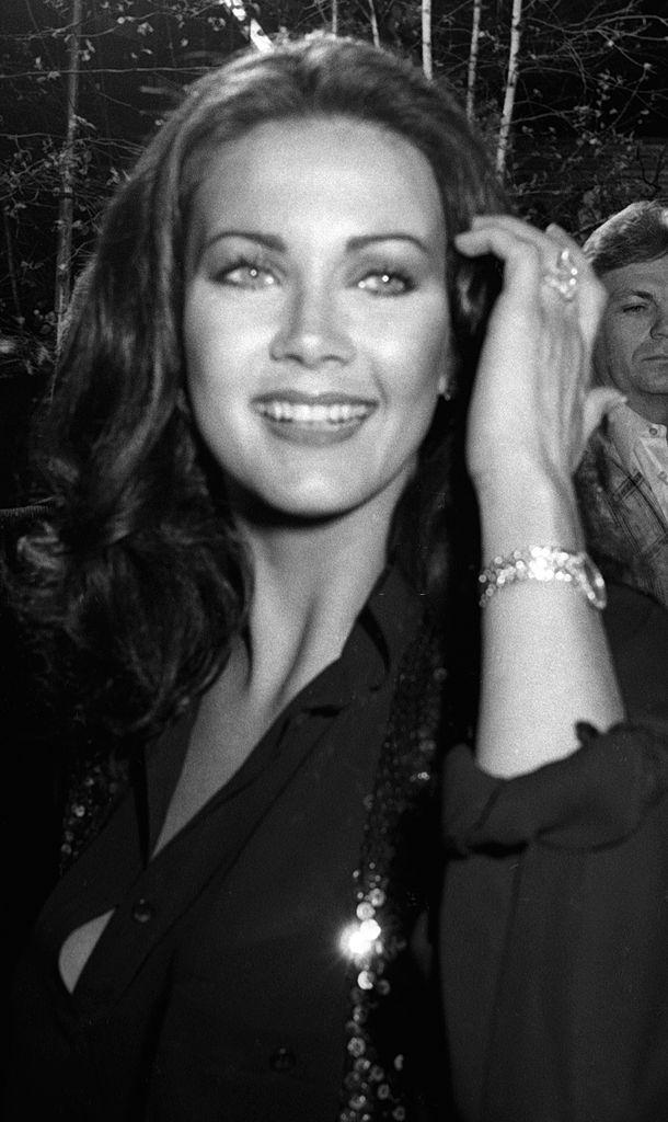Lynda Carter at the Premiere party, 1980.