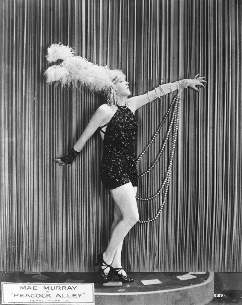 Mae Murray in her new film Peacock Alley, 1922.