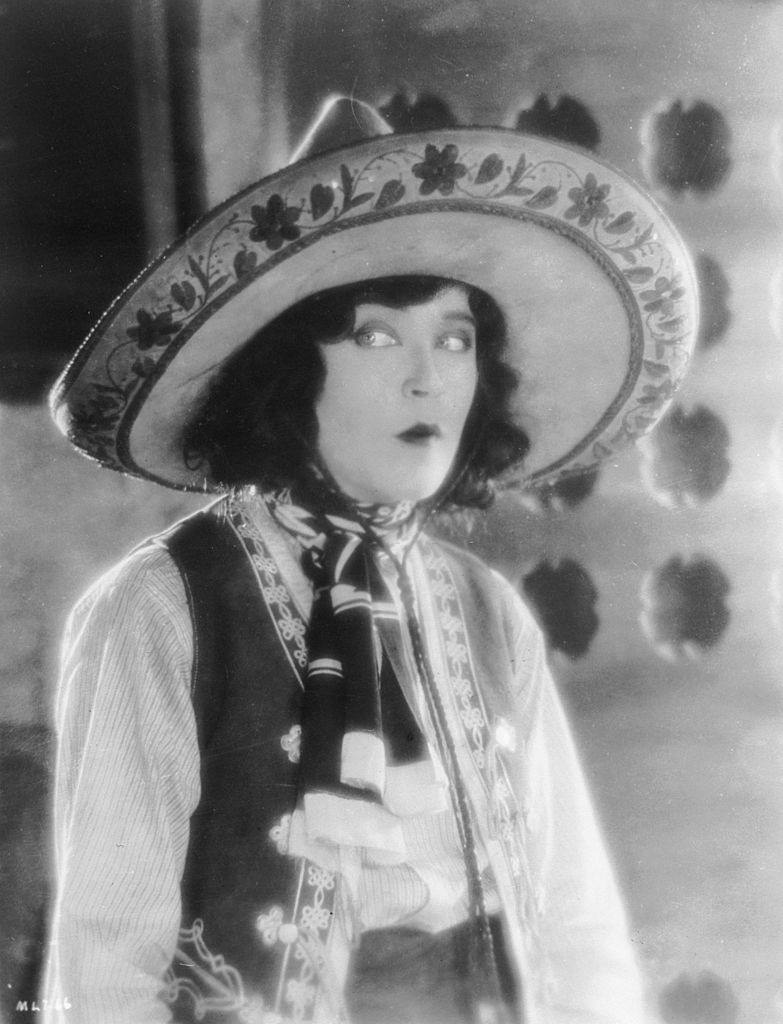 Mae Murray plays a Mexican woman in the film 'Mlle Midnight', 1924.