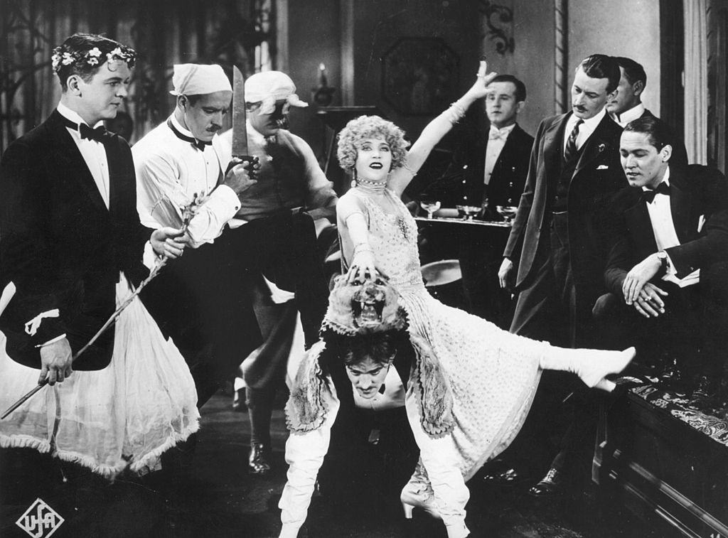 Mae Murray photographed in a bizarre dance scene from the film 'Circle the Enchantress', 1925.