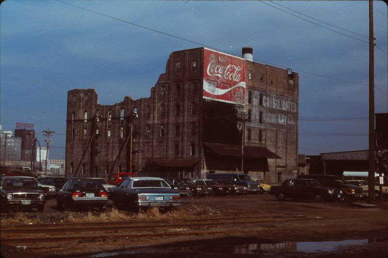 Ruins of mill, Minneapolis, March 1985