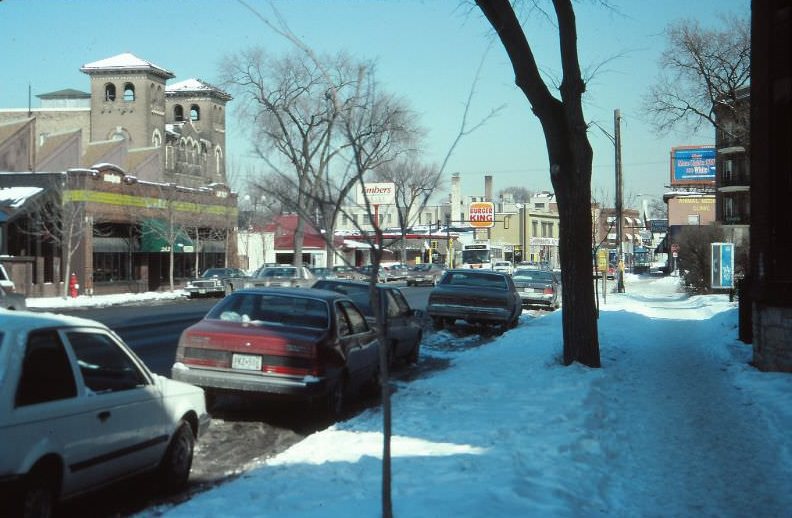 Hennepin Avenue, north from 27th Street, March 1989
