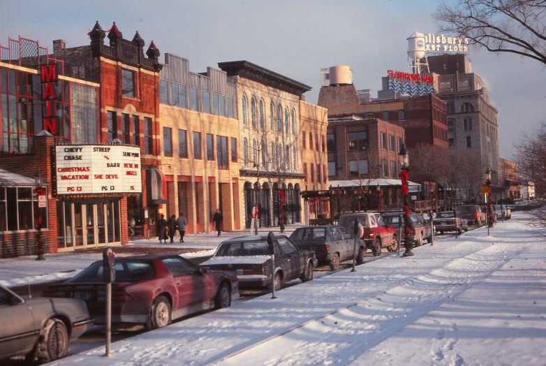 Historic Main Street, Minneapolis, December 1989