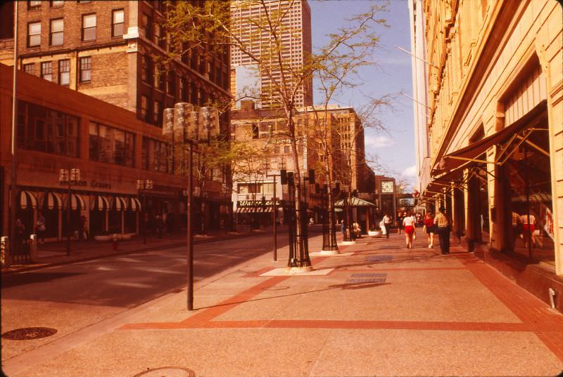 Nicollet Mall near 10th Street, Minneapolis, June 1983