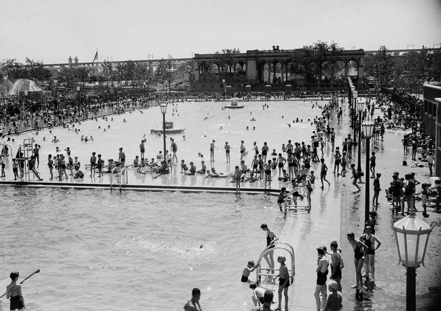 Thomas Jefferson Park Pool, 1936.