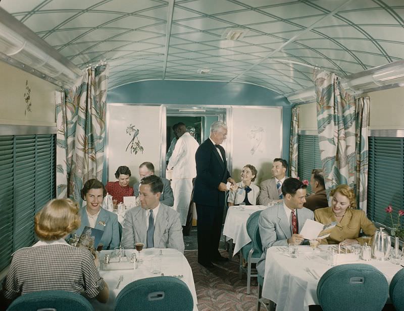 Southern Pacific Sunset Limited Diner, Budd Company, June 1950