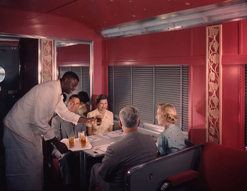 Southern Pacific Sunset Limited Lounge, Budd Company, June 1950