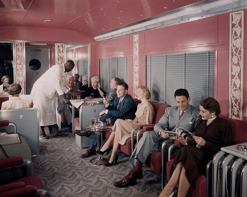 Southern Pacific Sunset Limited Lounge, Budd Company, June 1950